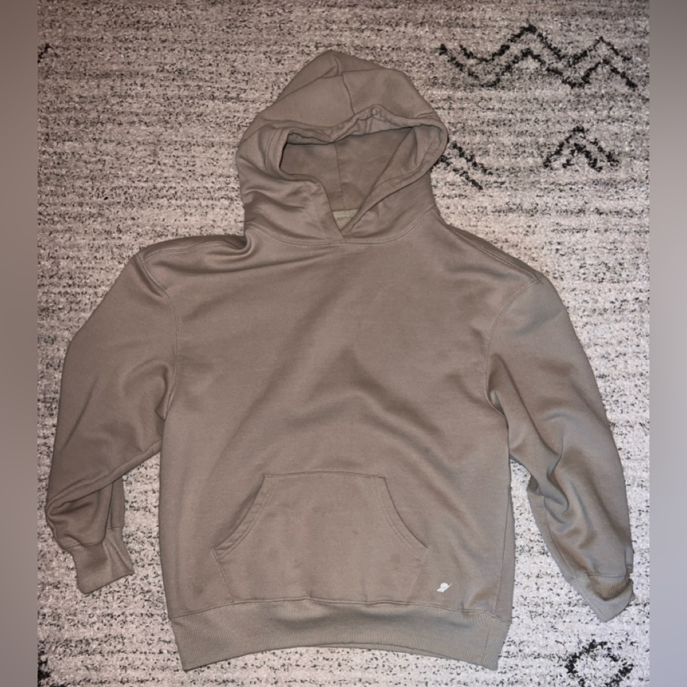 tan hoodie